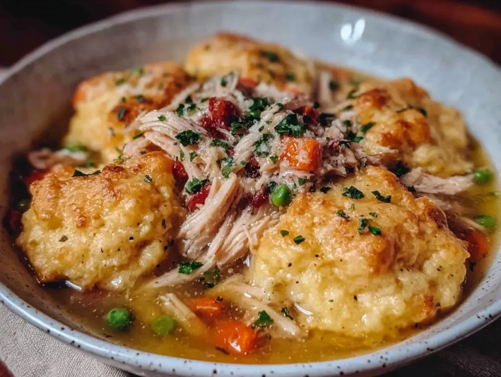 old-fashioned chicken and dumplings - featured image