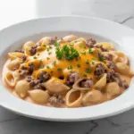 One-Pot Creamy Beef and Shells - featured image