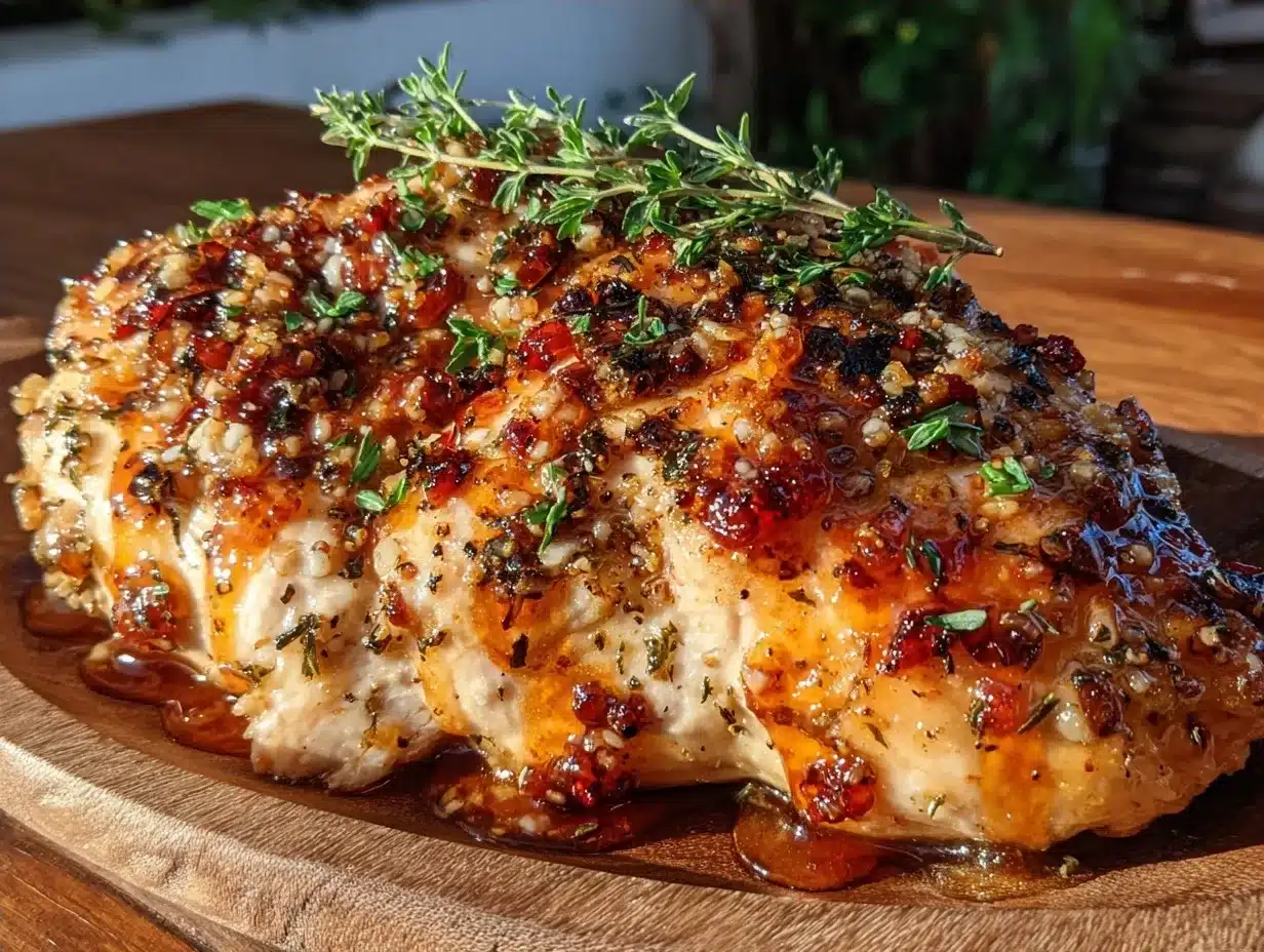 Never-Dry Oven-Baked Chicken Breast: Easy Garlic Herb Butter 4 Oven-Baked Chicken Breast preparation steps