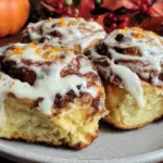 pumpkin cinnamon rolls - featured image