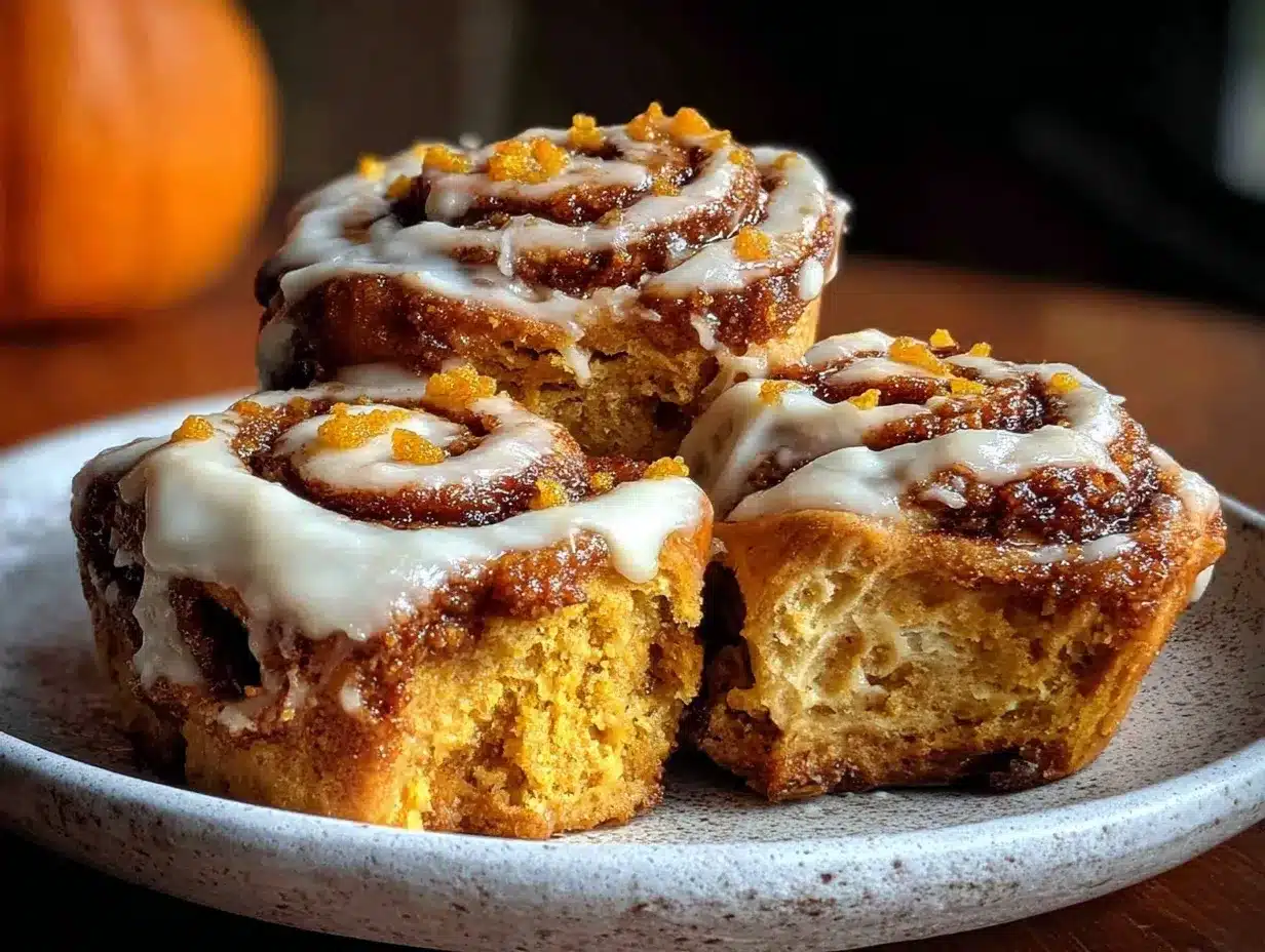 Fall Spiced Pumpkin Cinnamon Rolls: Easy 5pm Dinner 4 pumpkin cinnamon rolls preparation steps
