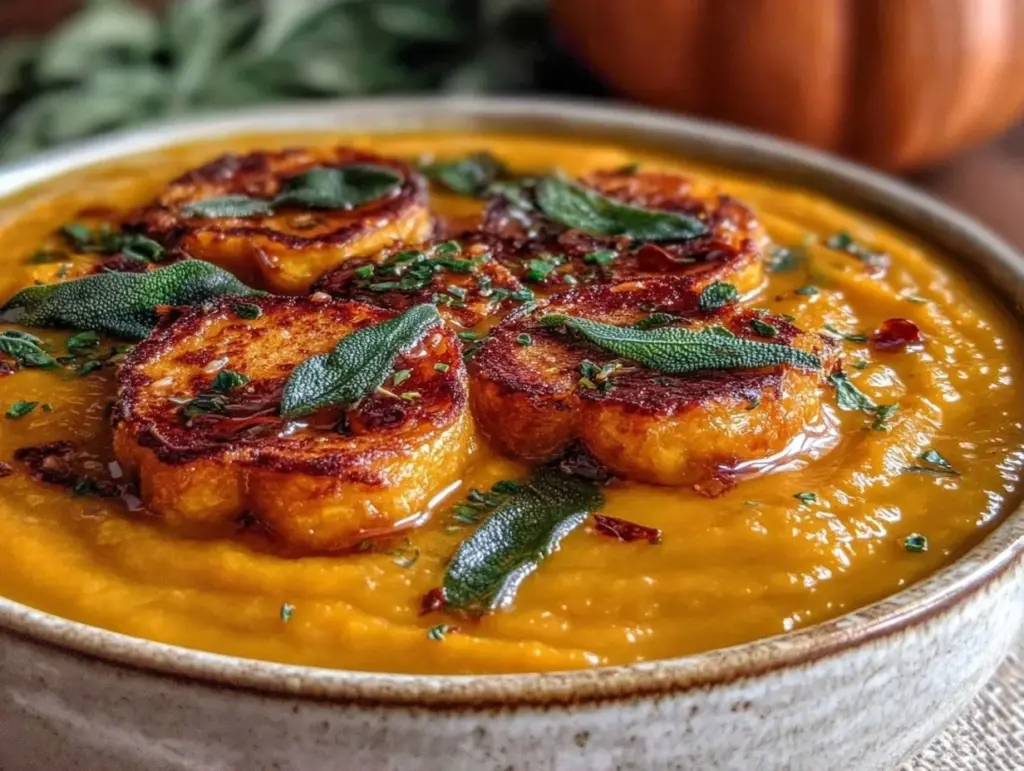 roasted butternut squash soup - featured image
