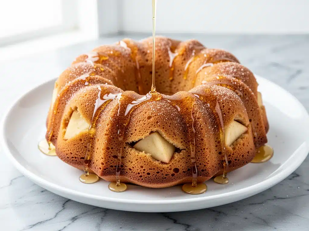 Rosh Hashanah Honey Drizzled Apple Cinnamon Bundt Cake - featured image
