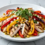 sheet pan chicken fajitas - featured image