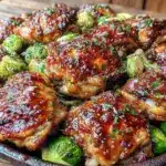 sheet pan maple dijon chicken thighs - featured image