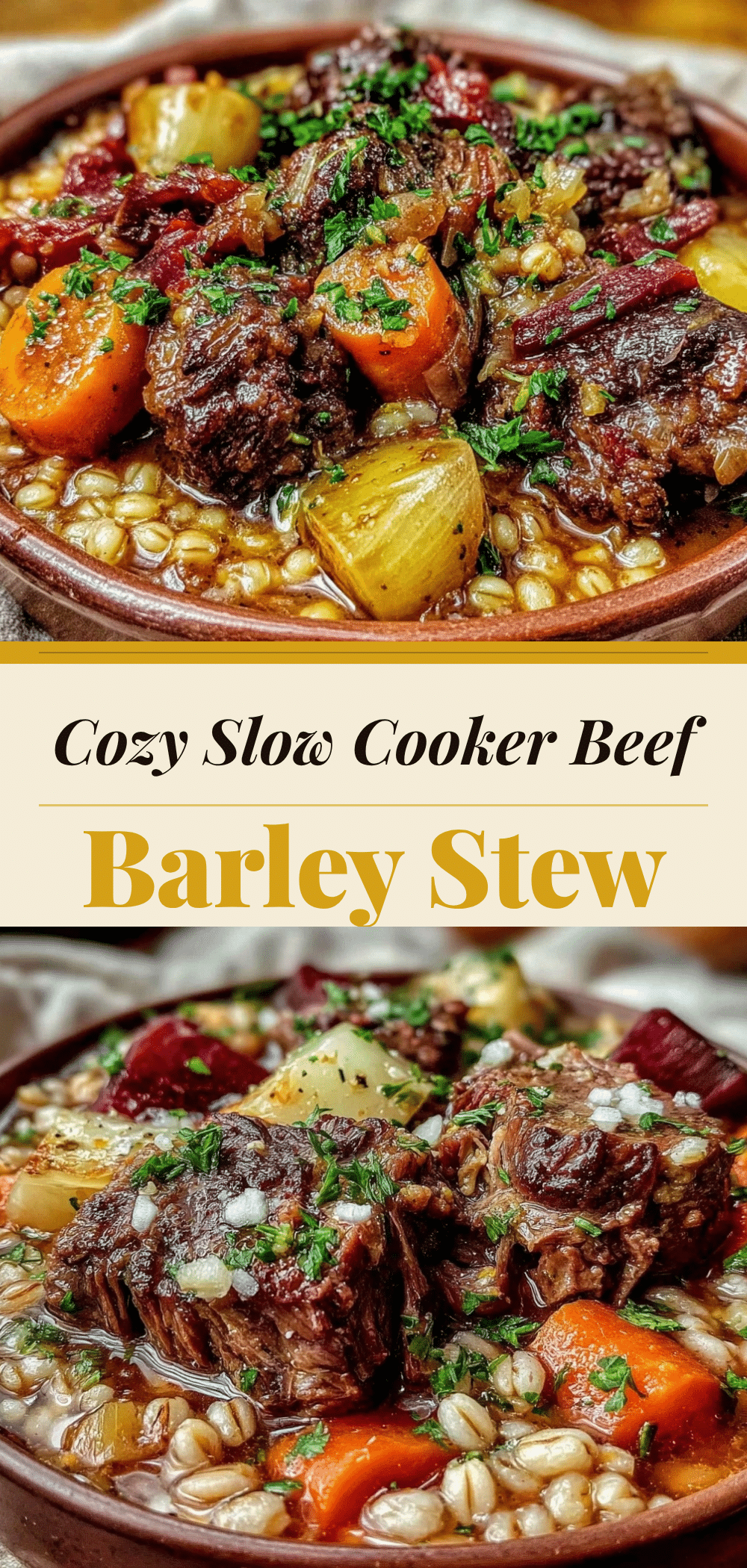 Slow Cooker Beef & Barley Stew: Easy 5pm Dinner 5 slow cooker beef and barley stew recipe