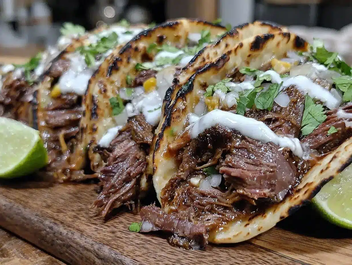 Slow Cooker Beef Barbacoa Tacos: 1 Batch, 4 Meals 4 slow cooker beef barbacoa preparation steps
