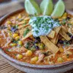 slow cooker chicken tortilla soup - featured image
