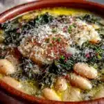 slow cooker white bean and kale soup - featured image