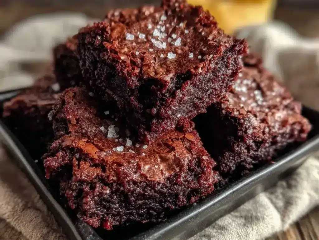 small batch fudgy brownies - featured image