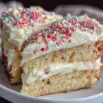 small batch vanilla bean birthday cake - featured image