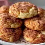 soft batch snickerdoodle cookies - featured image