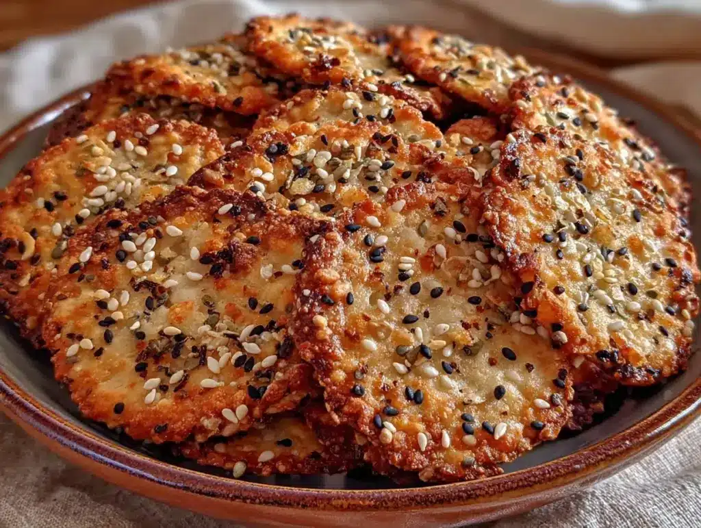 sourdough discard crackers - featured image