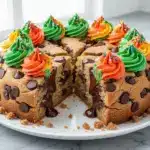 tailgate chocolate chip cookie cake - featured image