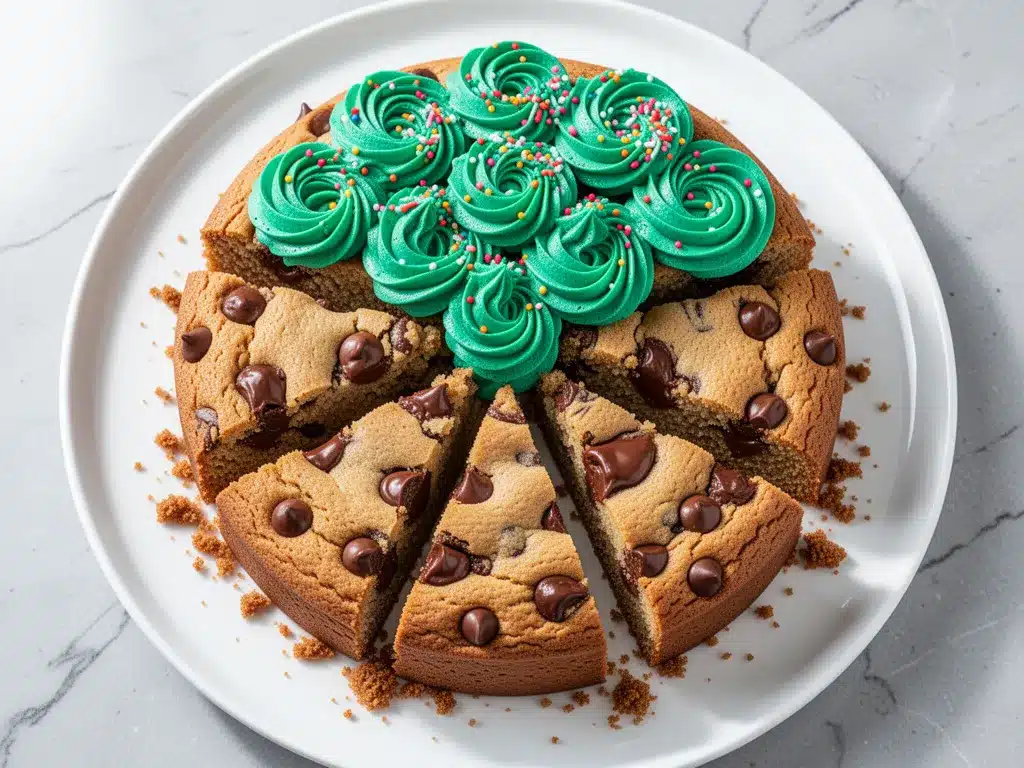 Tailgate Chocolate Chip Cookie Cake: 5 Best Team Color Buttercream Ideas 4 tailgate chocolate chip cookie cake preparation steps