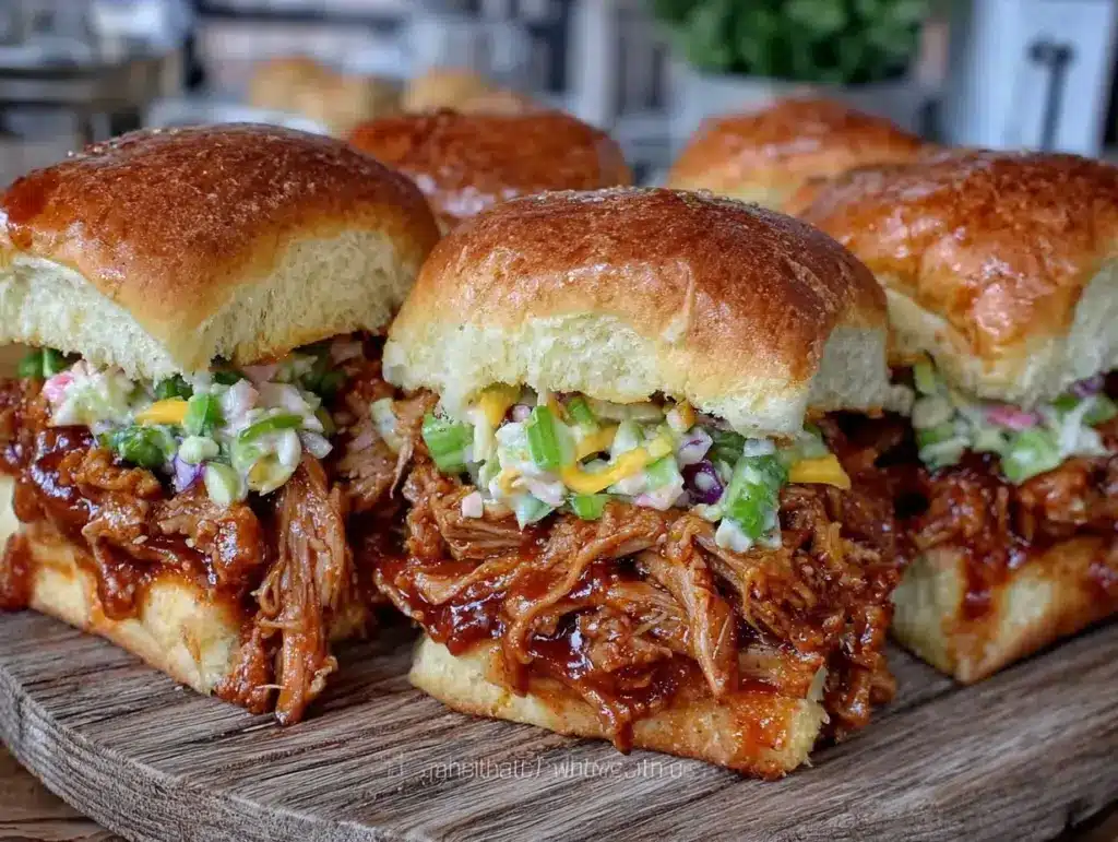 tailgate pulled pork sliders - featured image