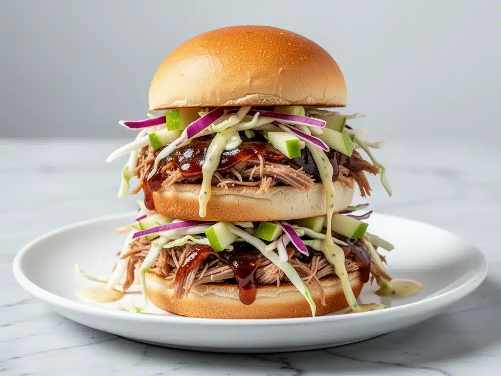 Tailgate Slow Cooker Pulled Pork Sliders - featured image