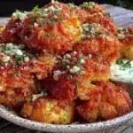 vegan buffalo cauliflower bites - featured image