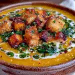vegan butternut squash coconut curry soup - featured image