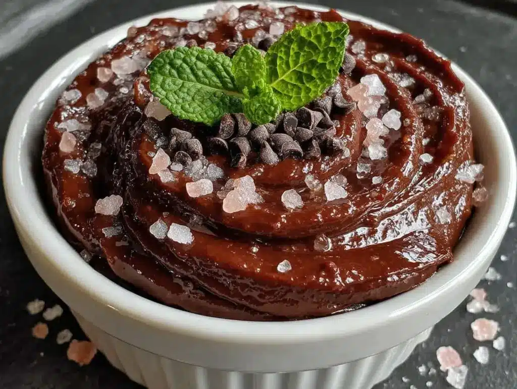 vegan chocolate avocado mousse - featured image