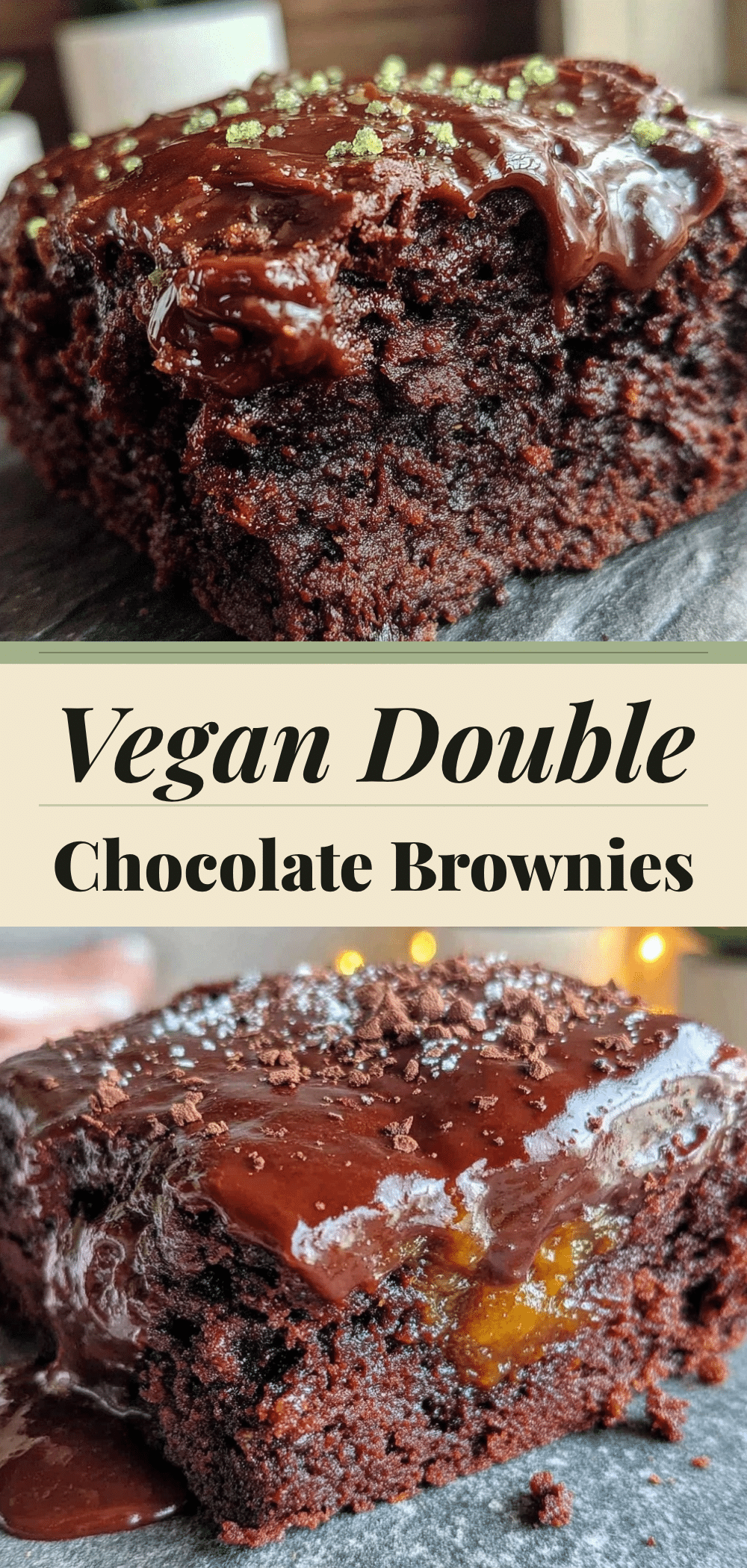Vegan Double Chocolate Avocado Brownies: Best 5pm Win 5 vegan double chocolate avocado brownies recipe