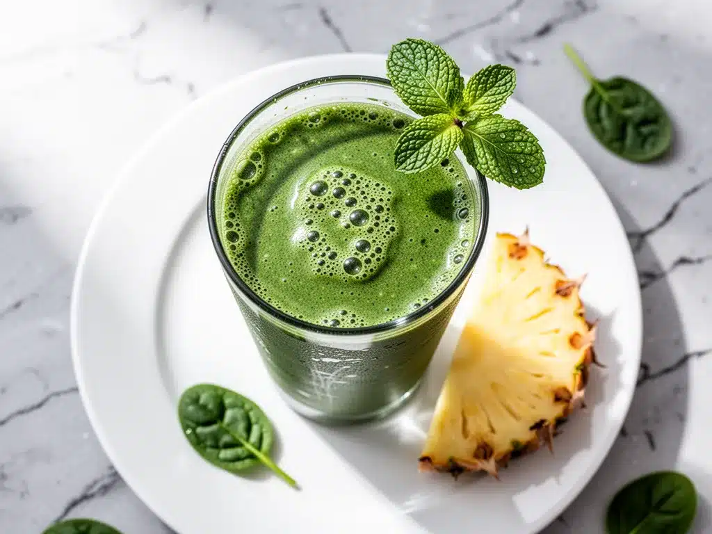 Vegan Green Detox Smoothie: Perfect 3-Ingredient Healthy Breakfast 4 vegan green detox smoothie preparation steps