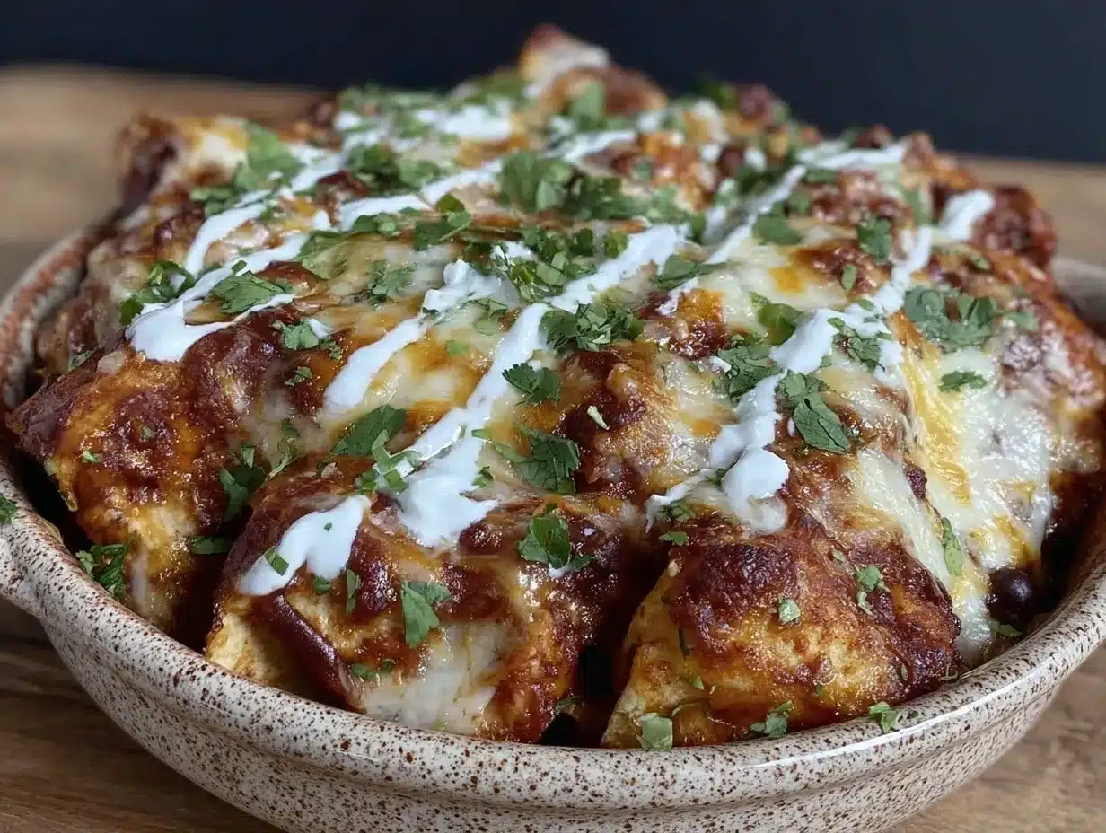 Vegetarian Black Bean Enchilada Casserole: 5pm Dinner Solved 4 vegetarian black bean enchilada casserole preparation steps