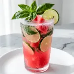 watermelon basil agua fresca - featured image